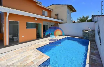 Sobrado lado praia com 3 dormitórios à venda, 189 m² por r$ 750.000 - parque balneário oásis - peruíbe/sp