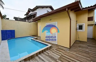 Casa com 3 dormitórios à venda, 133 m² por r$ 550.000,00 - parque balneário oásis - peruíbe/sp