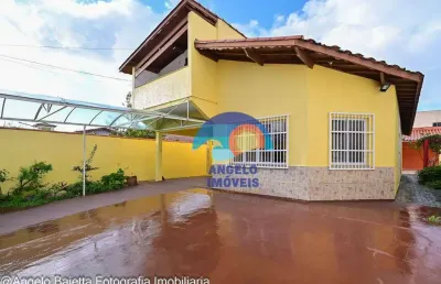 Casa a 50 metros da praia com 3 dormitórios à venda, 161 m² - jardim ribamar - peruíbe/sp