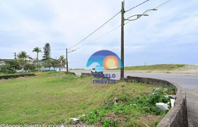 Terreno frente mar à venda, 677 m² por r$ 870.000 - parque balneário oásis - peruíbe/sp