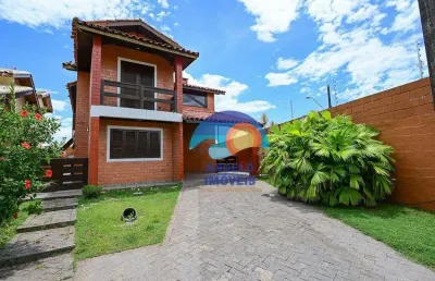 Sobrado com 4 dormitórios para alugar, 283 m² por r$ 5.500,00/mês - bougainvillee iii - peruíbe/sp