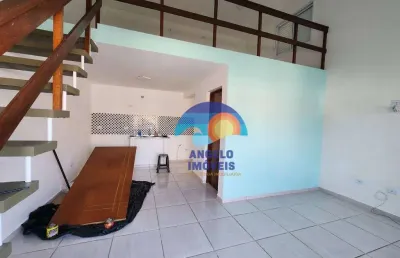 Apartamento com 1 dormitório para alugar, 35 m² por r$ 1.400,00/mês - parque turístico - peruíbe/sp