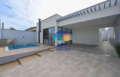 Casa com 3 dormitórios à venda, 135 m² por r$ 750.000,00 - balneário são joão batista - peruíbe/sp