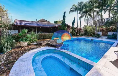 Espetacular sobrado com 5 dormitórios à venda, 640 m² por r$ 2.500.000 - bougainvillee v - peruíbe/sp