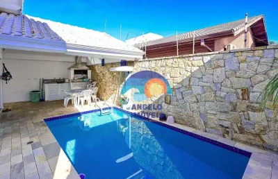 Casa com 3 dormitórios à venda, 158 m² por r$ 780.000,00 - balneário três marias - peruíbe/sp