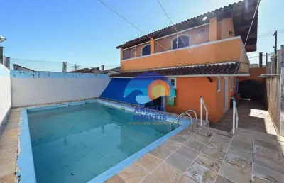 Sobrado com 4 dormitórios à venda, 204 m² por r$ 600.000,00 - balneário três marias - peruíbe/sp