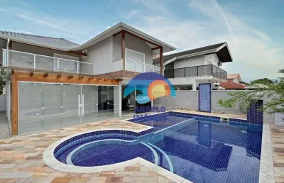 Sobrado com 5 dormitórios à venda, 350 m² por r$ 1.900.000,00 - bougainvillee iii - peruíbe/sp