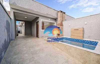 Casa com 2 dormitórios à venda, 80 m² por r$ 380.000,00 - balneário são joão batista - peruíbe/sp