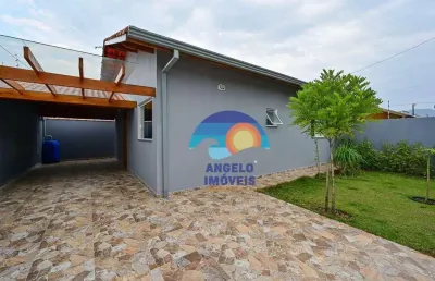 Casa com 2 dormitórios à venda, 77 m²  - peruíbe/sp