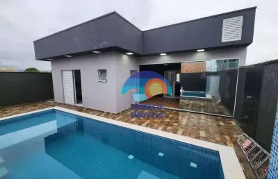 Casa com 3 dormitórios à venda, 146 m² por r$ 790.000,00 - flora rica ii - peruíbe/sp