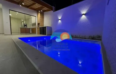 Casa com 2 dormitórios à venda, 96 m² por r$ 550.000 - flora rica ii - peruíbe/sp