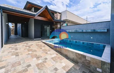 Casa com 2 dormitórios à venda, 82 m² por r$ 429.000,00 - flora rica ii - peruíbe/sp