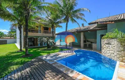 Sobrado com 6 dormitórios à venda, 332 m² por r$ 2.700.000 - estância balneária maria helena novaes - peruíbe/sp