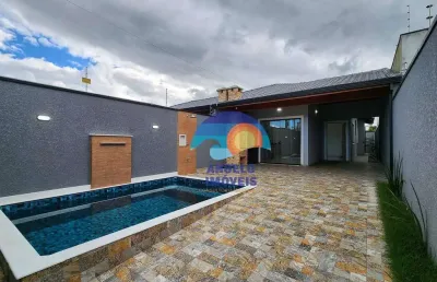 Casa com 2 dormitórios à venda, 92 m² por r$ 450.000,00 - parque d'aville residencial - peruíbe/sp