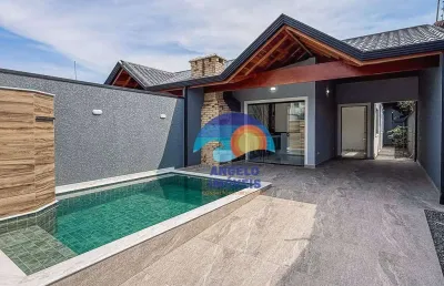 Casa com 3 dormitórios à venda, 106 m² por r$ 490.000,00 - parque d'aville residencial - peruíbe/sp