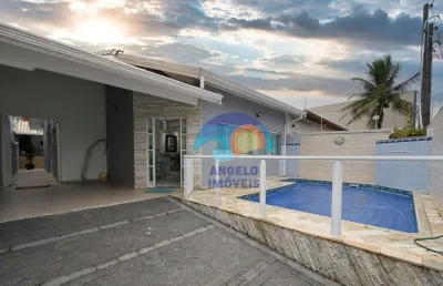 Casa com 3 dormitórios à venda, 149 m² por r$ 850.000,00 - balneário três marias - peruíbe/sp