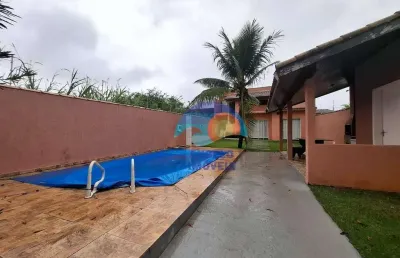Casa com 2 quartos à venda, 110 m² por r$ 450.000 - balneário três marias - peruíbe/sp