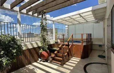 Cobertura à venda, 4 quartos, 1 suíte, 2 vagas, santa mônica - uberlândia/mg