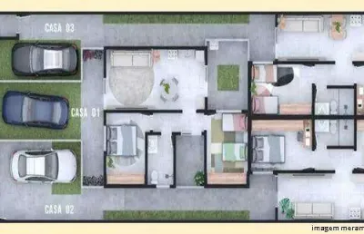 Casa à venda, 2 quartos, 1 vaga, morumbi - uberlândia/mg