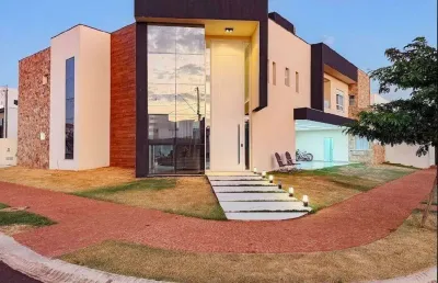 Casa em condomínio à venda, 6 quartos, 4 suítes, 8 vagas, novo mundo - uberlândia/mg