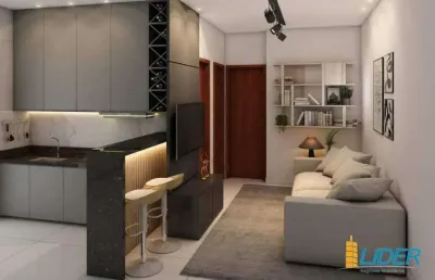 Apartamento à venda, 2 quartos, 1 suíte, 1 vaga, santa mônica - uberlândia/mg