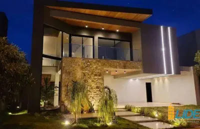Casa em condomínio à venda, 5 quartos, 5 suítes, 2 vagas, jardim sul - uberlândia/mg