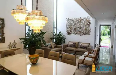 Casa em condomínio à venda, 4 quartos, 4 suítes, 3 vagas, jardim karaíba - uberlândia/mg