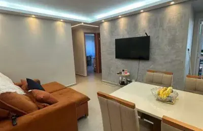 Excelente apartamento com 75,00m2 de área privativa à venda em condomínio vertical com área de lazer completa no bairro grand ville