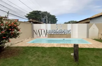 Vendo maravilhosa casa de praia em araruama 03 quartos, 01 suíte,piscina