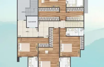 Cobertura duplex de 04 suítes, 04 vagas de garagem e elevador no jardim glória