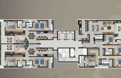 Apartamento garden de 02 suítes e 2 vagas no centro