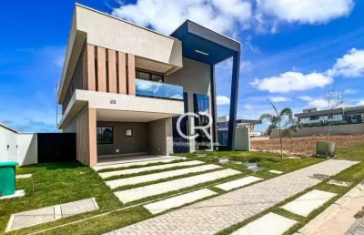 Casa duplex de alto padrão com 4 suítes à venda, energia solar e boiler  - cidade alpha - eusébio/ce
