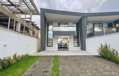 Casa duplex com 4 suítes, ótimo acabamento,  à venda, ambientes integrados - cajazeiras - fortaleza/ce