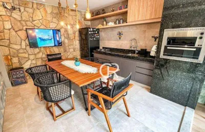 Casa duplex projetada, em condomínio com 4 suítes, piscina e deck privativos, à venda - coité - eusébio/ce