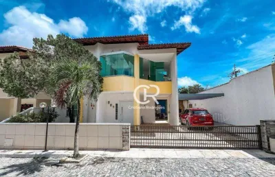 Casa com 4 suítes mais escritório, com deck privativo, à venda - sapiranga - fortaleza/ce