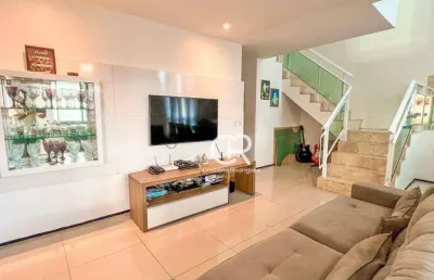 Casa duplex em condomínio com 4 suítes à venda - lagoa redonda - fortaleza/ce