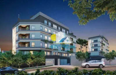 Apartamento com 3 dorm c suíte, 2 vagas - santa felicidade - curitiba/pr