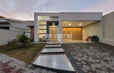 Casa em conceito aberto com 03 dormitórios sendo 01 suite no condominio morada das flores em cambé-