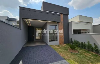 Casa terrea com 03 dormitorios sendo 01 suite, conceito aberto e area gourmet no condominio morada