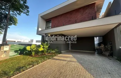 Casa de alto padrão em condomínio em londrina: 3 suítes, piscina, área gourmet e lazer completo com
