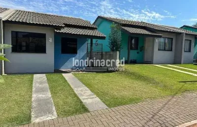 Casa no condomínio viva londrina - zona norte, 2 quartos, sala, cozinha, banheiro, lavanderia e esp
