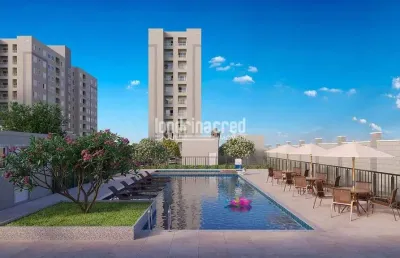 Apartamento térreo com 2 jardins privativos no lake picasso mrv – 2 quartos, churrasqueira, lazer c
