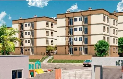 Apartamento no terra de santa cruz ii em ibiporã, 2 dormitórios, sacada com churrasqueira, 45m², 1