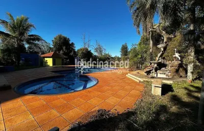 Chácara 5.000m² no cond. itaúna – casa 3 quartos (2 c/ sacada), piscina 90 mil l, gourmet, churrasq