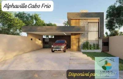 Casa na planta alto padrão em terras alphaville -cabo frio-rj