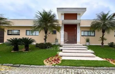 Casa linear em condomínio fechado com 4 quartos à venda no aldeia de itaipu, itaipu niterói/rj