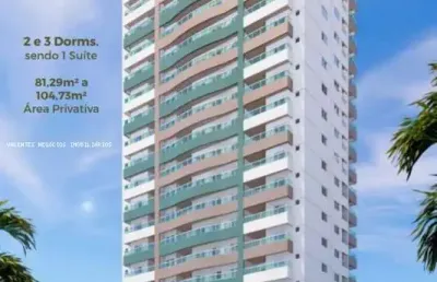 Apartamento para venda em praia grande, aviação, 2 dormitórios, 1 suíte, 2 banheiros, 1 vaga