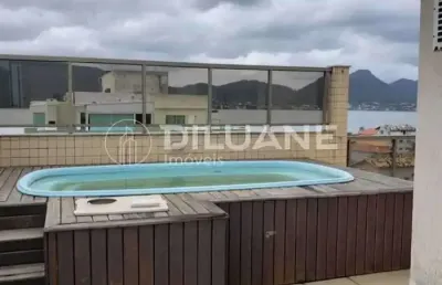 Cobertura com 4 quartos à venda na rua professor manuel josé ferreira, piratininga, niterói, 200 m2 por r$ 1.800.000