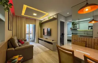 Apartamento com 2 dormitórios todo planejado, 52 m² por r$ 371.000 - chácara bela vista - sumaré/sp