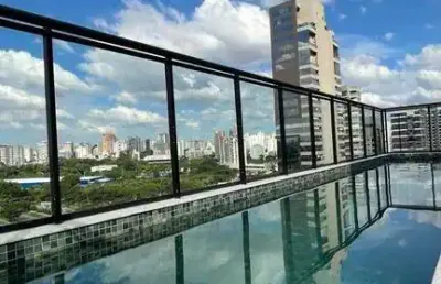Apartamento com 2 dormitórios para alugar, 40 m² por r$ 7.500/mês - moema - são paulo/sp